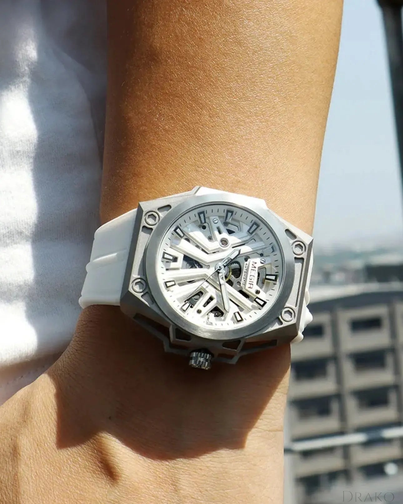 MEGIA - Vanguard Skeleton  Drako Watches Men's Watches