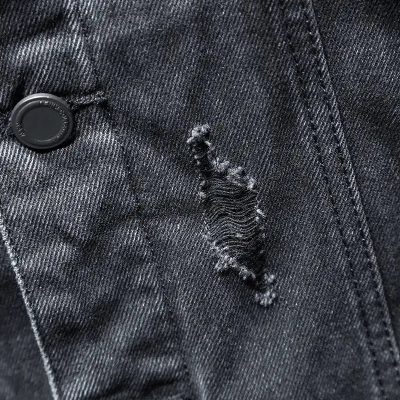 Men’s 2-in-1 Denim Jacket with Removable Inner Layer  Drako Watches Jacket