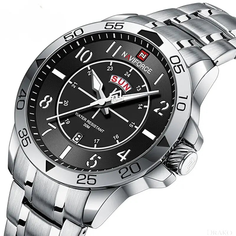 NAVI - Steel  Drako Watches Men's Watches