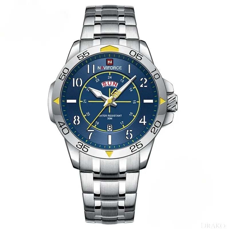 NAVI - Steel  Drako Watches Men's Watches