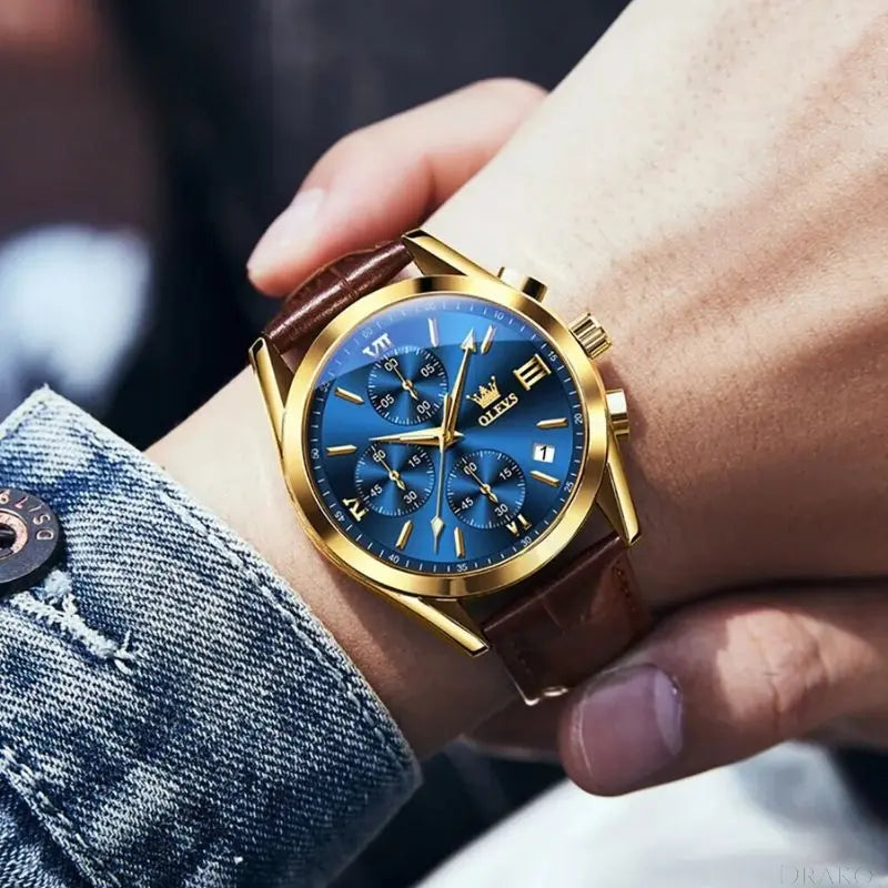 OLEVS - Caramel Drako Watches Men's Watches