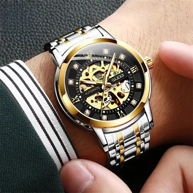 OLEVS - Skeleton Drako Watches Men's Watches