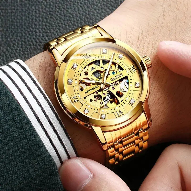 OLEVS - Skeleton Drako Watches Men's Watches