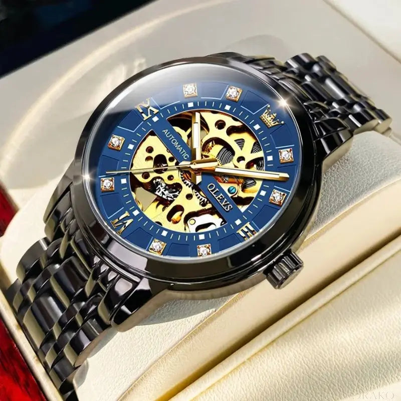 OLEVS - Skeleton  Drako Watches Men's Watches