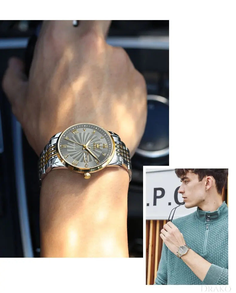 OLEVS - Timeless Mechanic Drako Watches Men's Watches