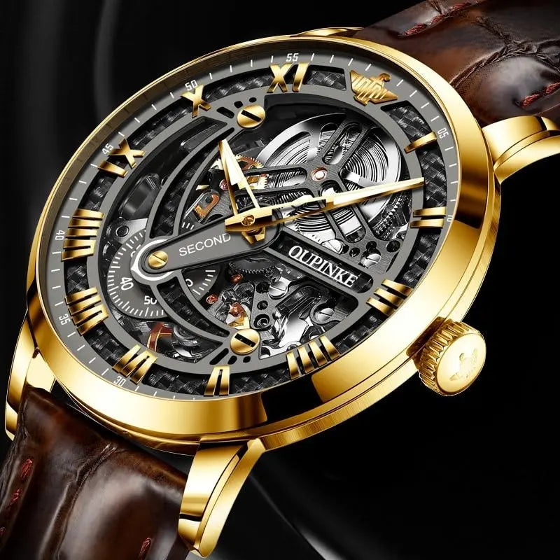 OUPINKE - Skeleton Drako Watches Men's Watches