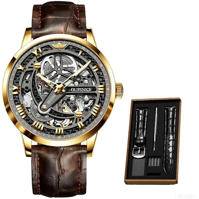 OUPINKE - Skeleton Drako Watches Men's Watches