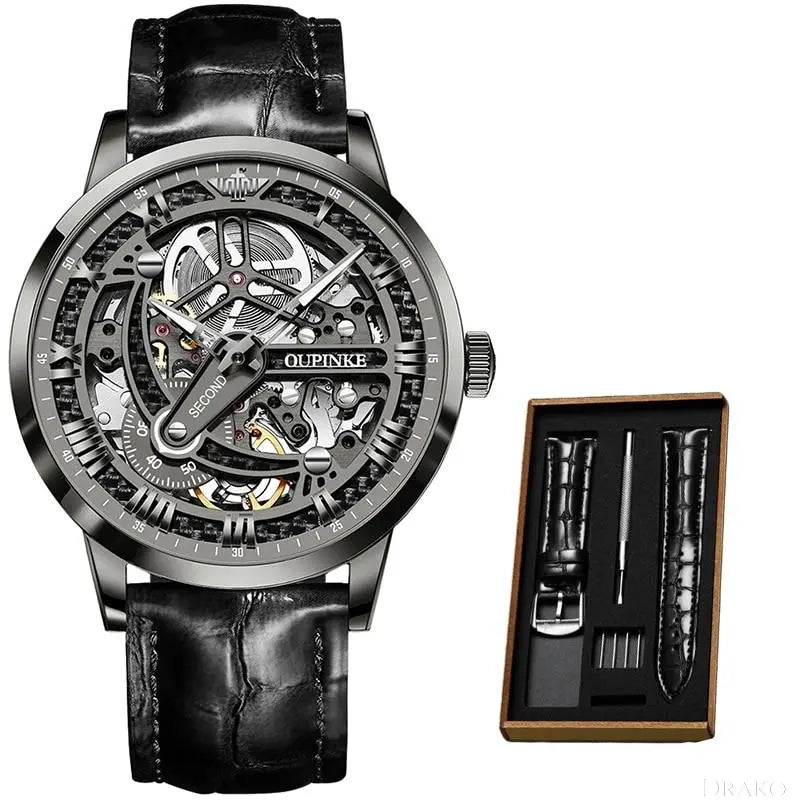 OUPINKE - Skeleton  Drako Watches Men's Watches