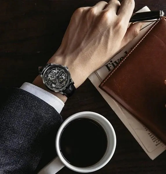 OUPINKE - Skeleton  Drako Watches Men's Watches