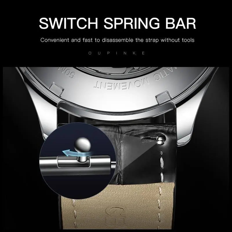 OUPINKE - Skeleton Drako Watches Men's Watches