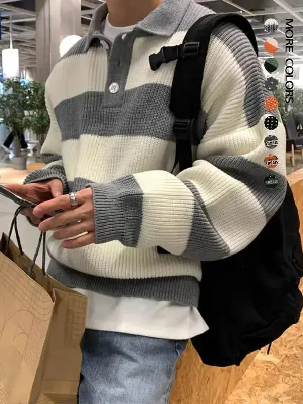 Striped Rugby Polo  Drako Watches