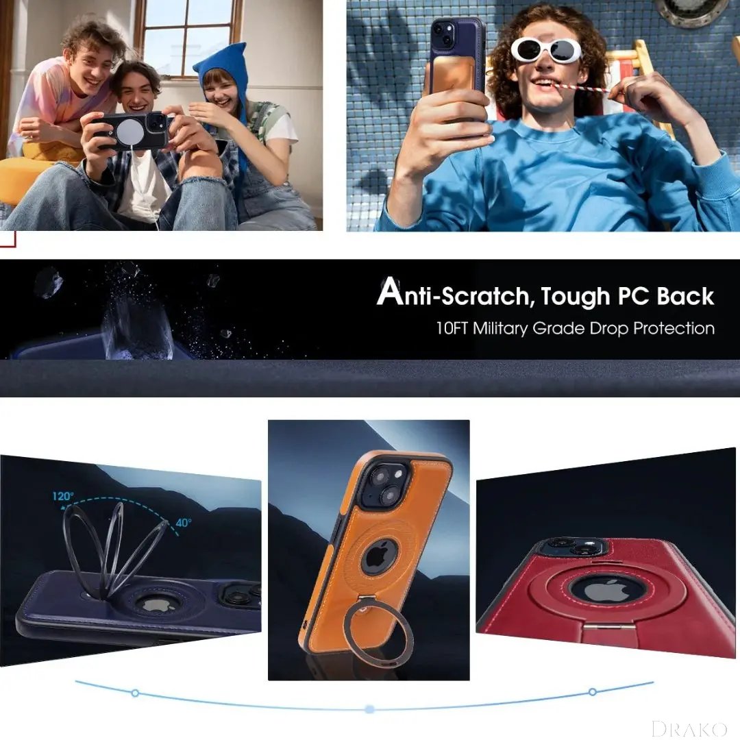 iPhone Leather Case with Magsafe  Drako Watches