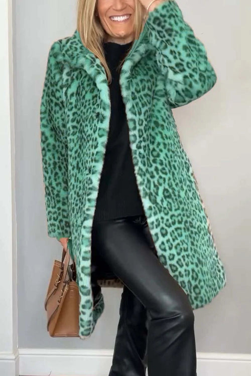 Verona Faux Fur Leopard Coat