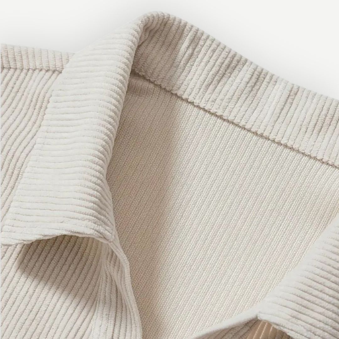 Ribbed Johnny Collar Polo  Drako Watches