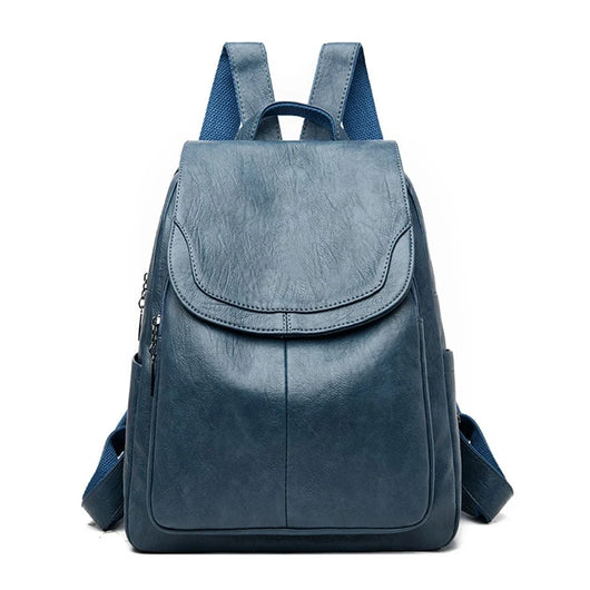 Leather Flap-Front Daypack for Women | Theft-Proof Design | Durable Leather | Organized Storage  Drako™️