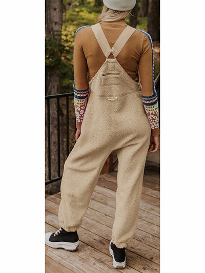 Women's Fleece Thermal Overalls With Zippered Pockets  Drako™️