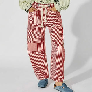 Lunaro Striped Patchwork Pants