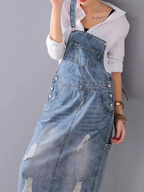 Valdera Denim Overall Dress