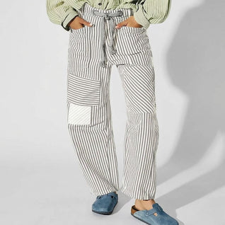 Lunaro Striped Patchwork Pants