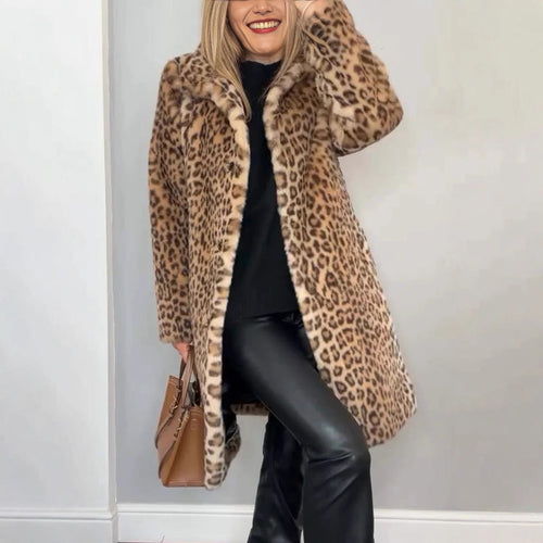 Verona Faux Fur Leopard Coat