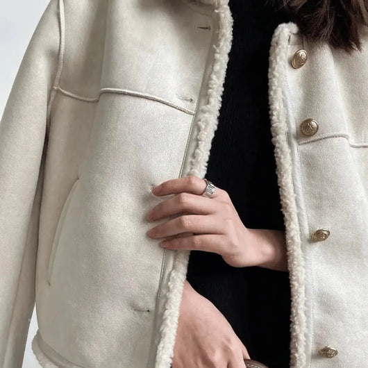 Clémence Soft and Elegant Sherpa Jacket  Drako Watches