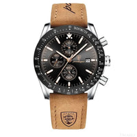 Silver Black (Leather Band)