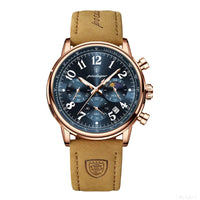 Brown Rose Gold Blue