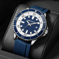 Silver Navy Blue