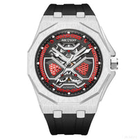 Black Silver Red
