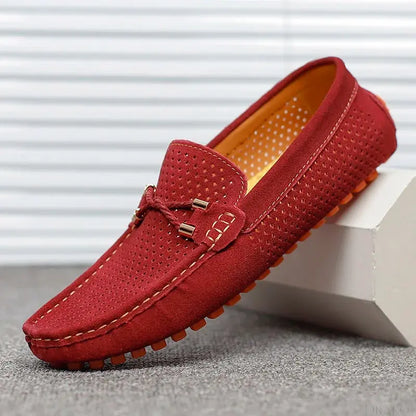 Adrian Leather Slip-On Loafers  Drako Watches Shoes