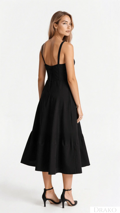 Amelia Women’s Floral Midi Dress  Drako Watches