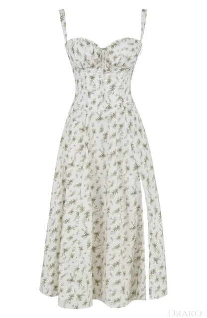 Amelia Women’s Floral Midi Dress  Drako Watches