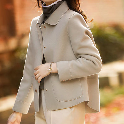 Clara Short Coat in Soft Synthetic Wool  Drako Watches