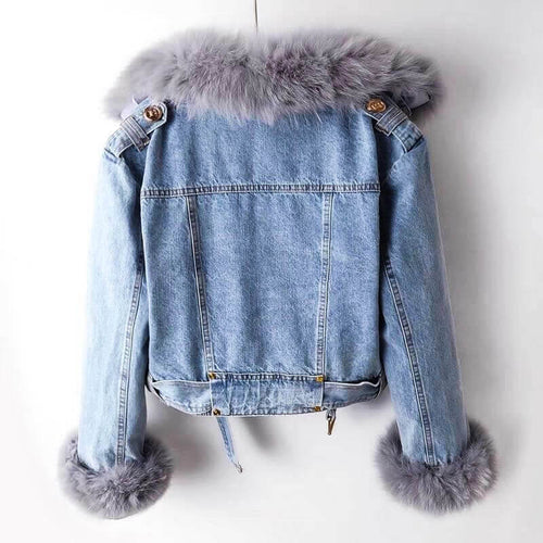 Verona Denim Fur Jacket