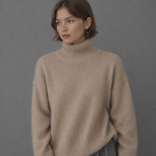 Leona Ribbed Turtleneck Sweater