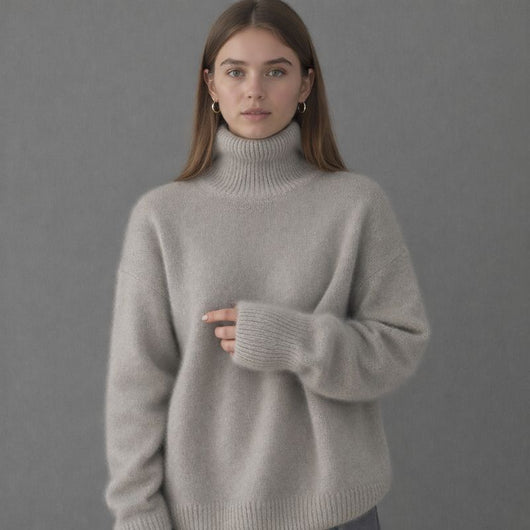 Leona Ribbed Turtleneck Sweater
