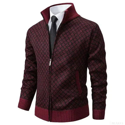 Dawson Men’s Wool Zipper Cardigan
