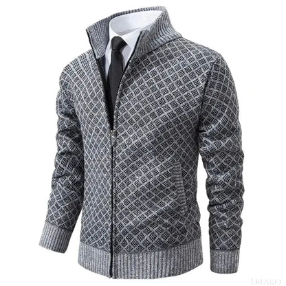 Dawson Men’s Wool Zipper Cardigan  Drako Watches