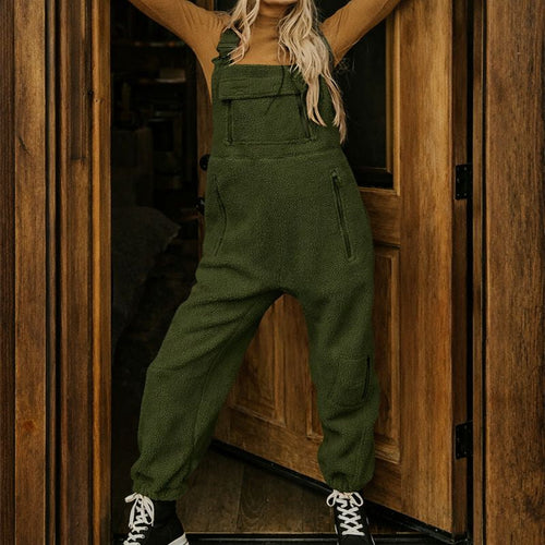 Soria Fleece Thermal Overalls