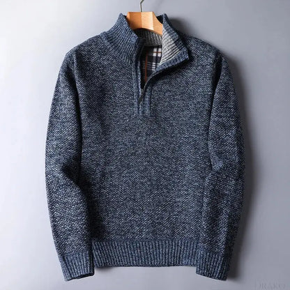 Everett Wool Quarter Zip Cardigan  Drako Watches