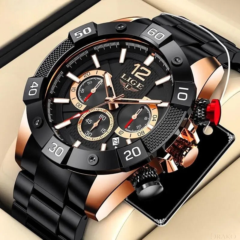 LIGE - Rock  Drako Watches Men's Watches