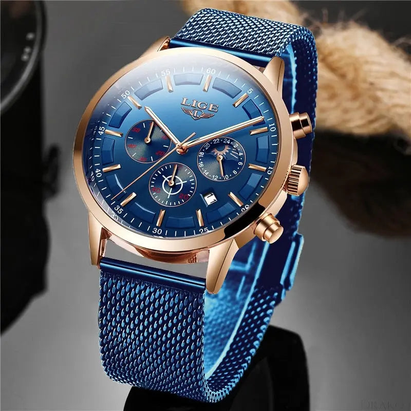 LIGE - Slim  Drako Watches Men's Watches