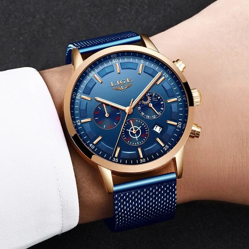 LIGE - Slim  Drako Watches Men's Watches