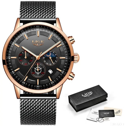 LIGE - Slim  Drako Watches Men's Watches