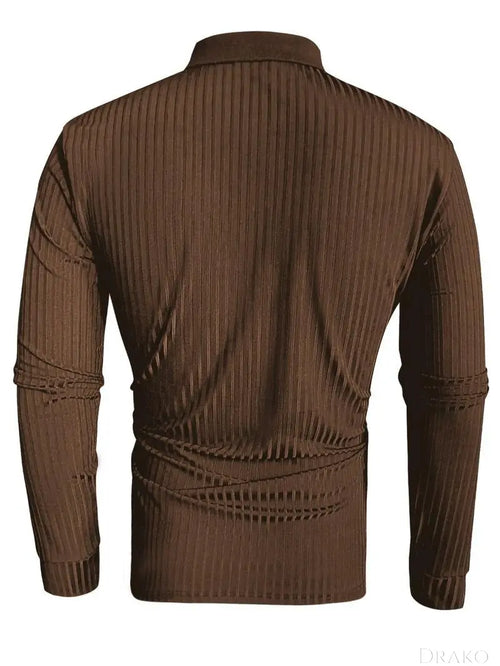 Long Sleeve Muscle Fit Polo
