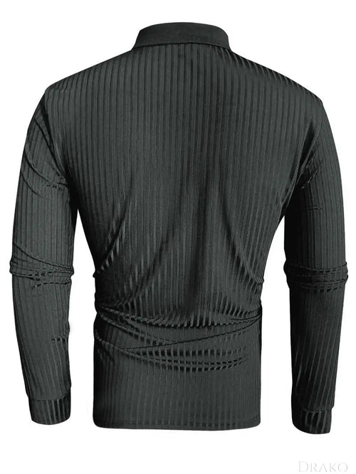 Long Sleeve Muscle Fit Polo