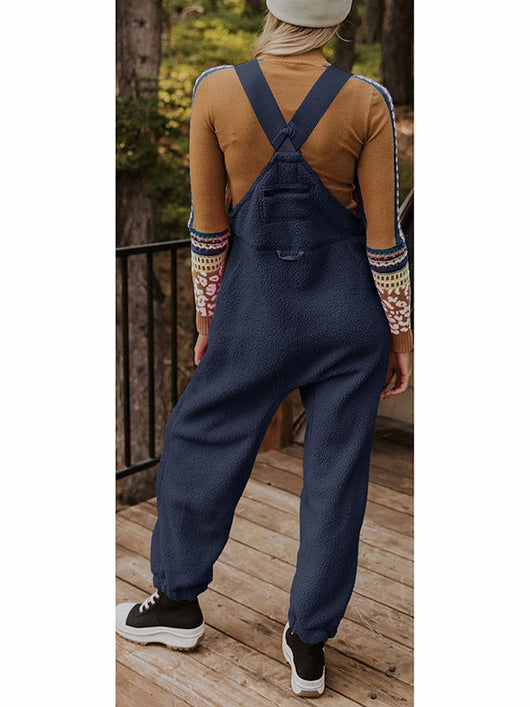 Women's Fleece Thermal Overalls With Zippered Pockets  Drako™️