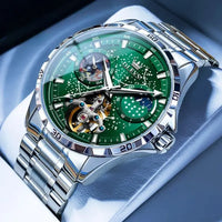 Silver Green Steel