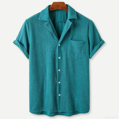 Relaxed Knitted Waffle Shirt  Drako Watches