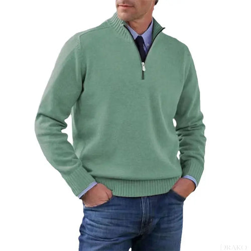 Rowan Men’s Knitted Quarter Zip Pullover